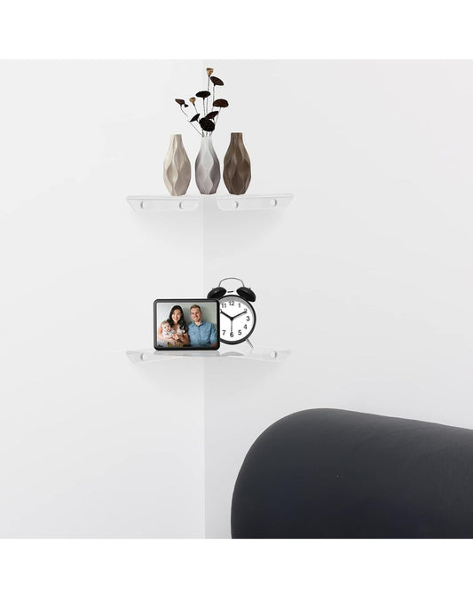 CORNER ARCYLIC Bathroom Shelf 2 Sets