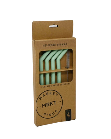 MARKET FINDS Stainless Steel Straw 4 Pcs