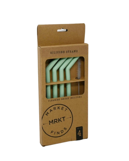 MARKET FINDS Stainless Steel Straw 4 Pcs