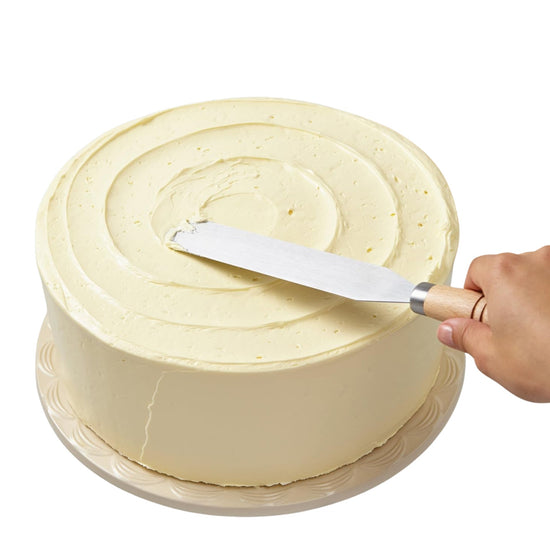 CAKE BOSS Wooden Stainless Steel Spatula