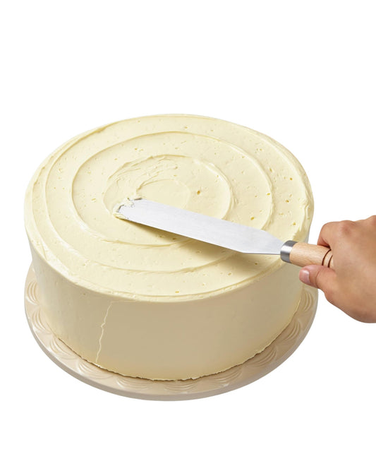CAKE BOSS Wooden Stainless Steel Spatula