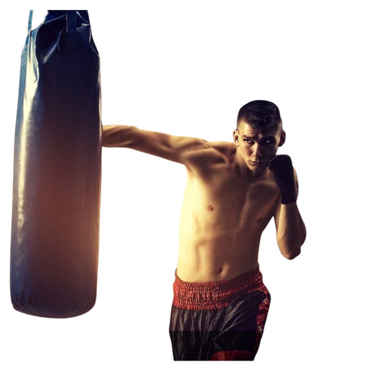 ZOOBO Leather Half Finger Boxing Fight Gloves
