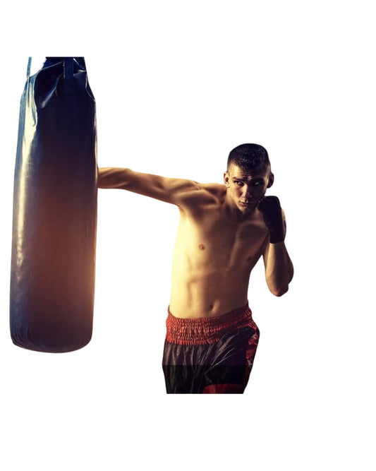 ZOOBO Leather Half Finger Boxing Fight Gloves
