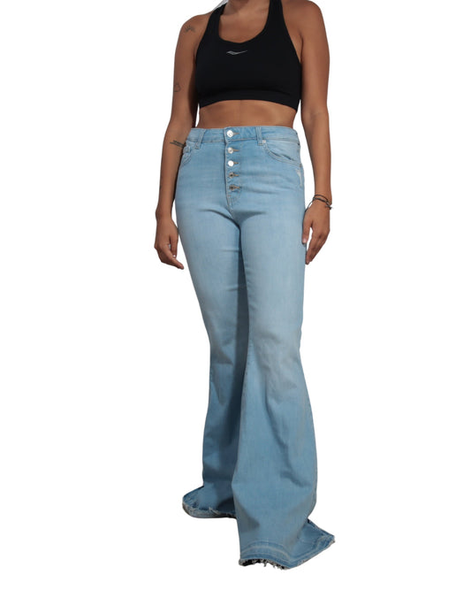 FOREVER21 Women Stylish Flare Slim Fit Jeans