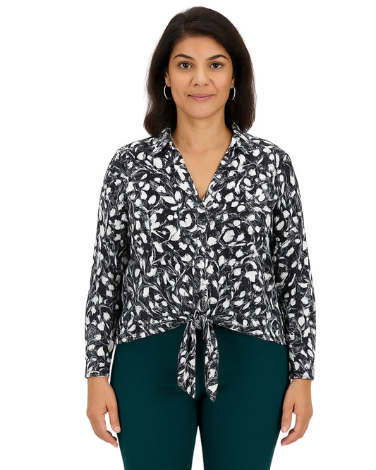 INC INTERNATIONAL CONCEPT Women Abstract Floral Blouse