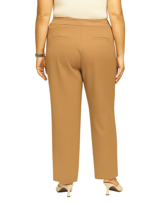ANNE KLEIN Women Flattering Mid Rise Casual Pant