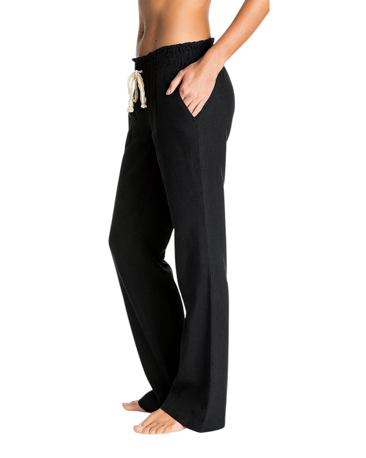 ROXY Women Wide Leg Drawstring Causal Pant