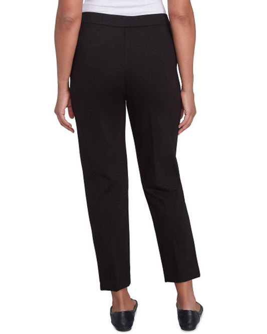 ALFRED DUNNER Women Flower At Ankle Hem Casual Pant