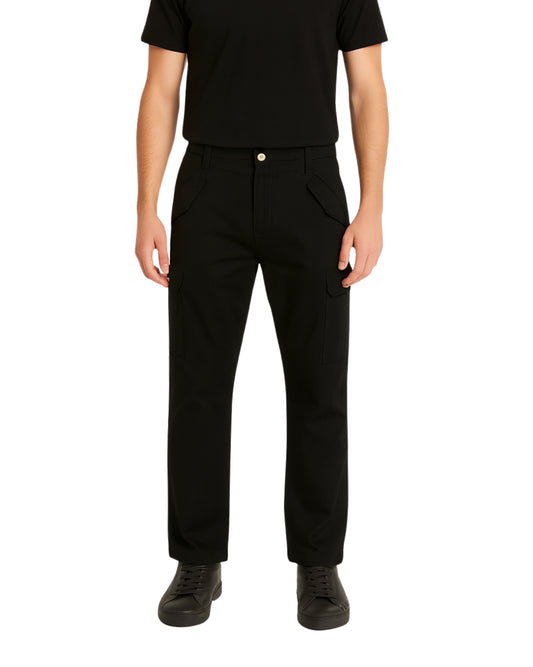 GUESS Men Pockets Design Extensible Cargo Pant
