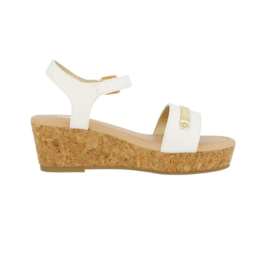 DKNY Girls Amber Metal Strap Sandal