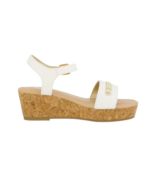 DKNY Girls Amber Metal Strap Sandal