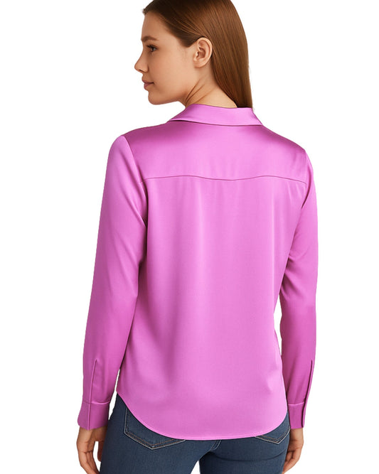 ON 34th Women Satin Chic Shirt
