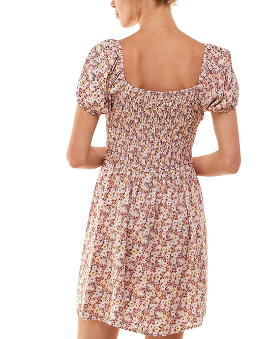AS U WISH Women Floral Puff Sleeve Dress