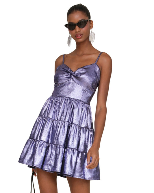 AVEC LES FILLES Women Back Tiered Dress