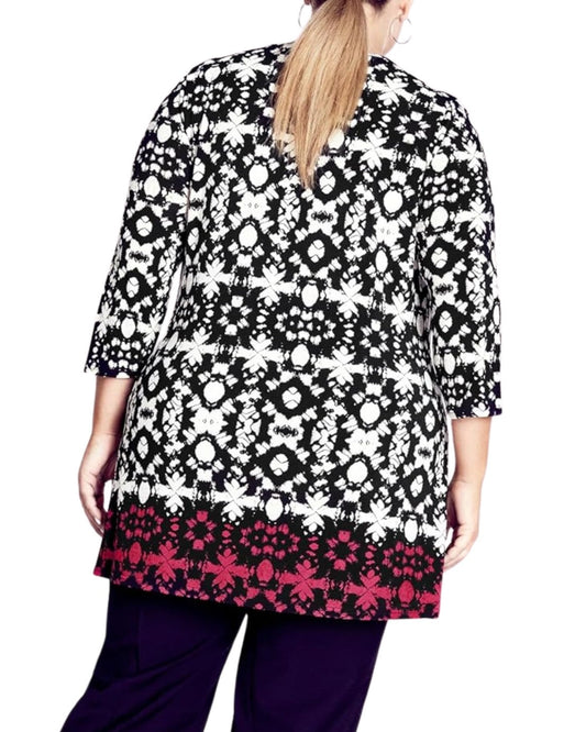 AVENUE Women Primorse Border Top