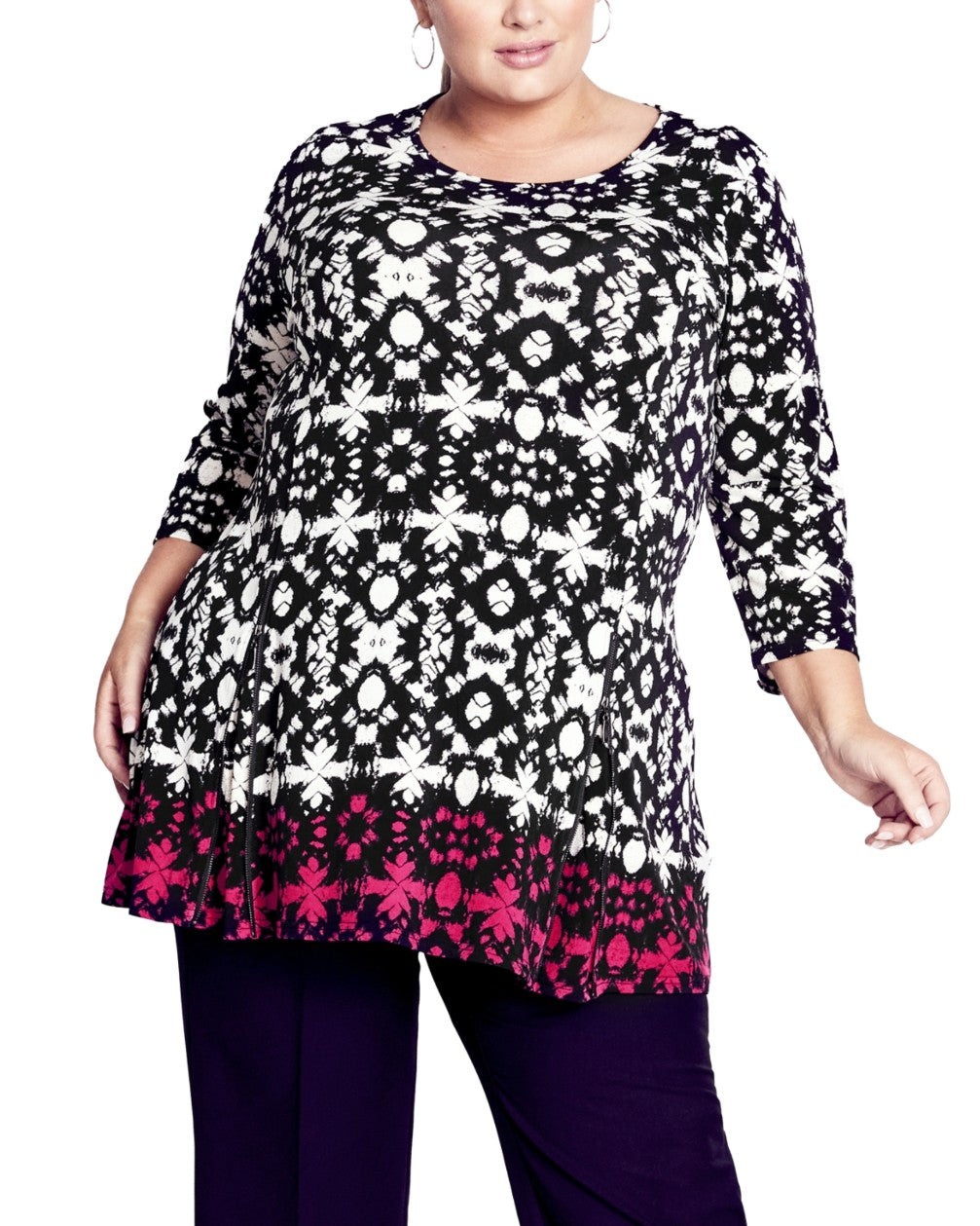 AVENUE Women Primorse Border Top