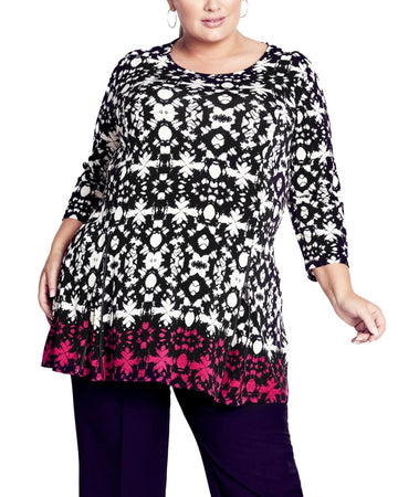 AVENUE Women Primorse Border Top