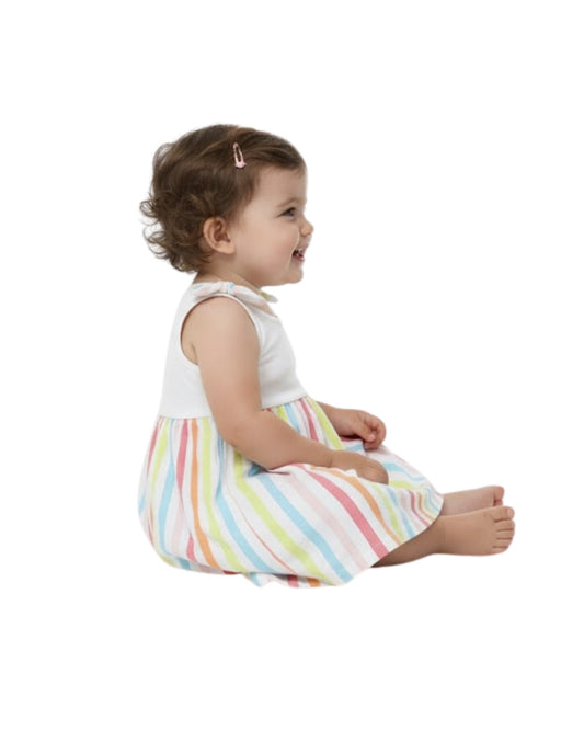 FIRST IMPERSIONS Baby Girls Stripped Dress