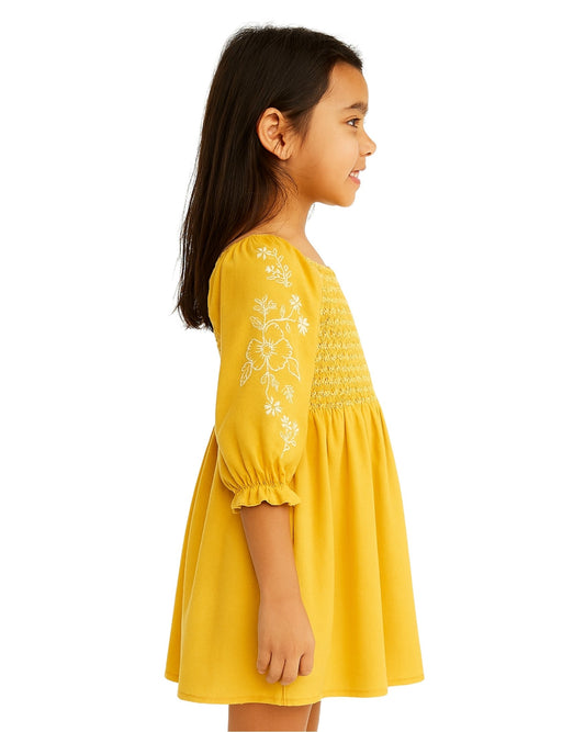 SPEECHLESS Girls Floral Sleeve Casual Dress