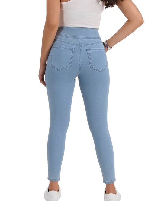 INC INTERNATIONAL CONCEPTS Women Petite High-Rise Seamed Pull-on Skinny Jeans