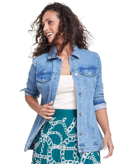INC INTERNATIONAL CONCEPTS Women Hourglass Trucker Jacket