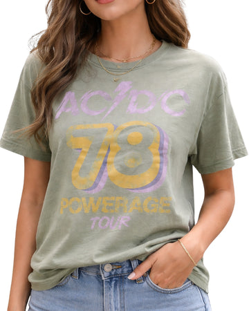 ACDC Women Short Sleeve T-Shirt