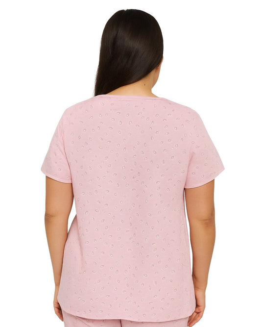 CHARTER CLUB Women Leaf Patterned Pyjama Shirt