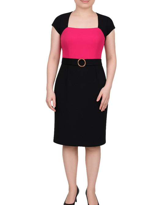 NY COLLECTION Women Stretch Scuba Crepe Dress