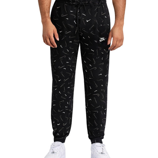 NIKE Men Logo Allover Swoosh Pattern Sport Pant