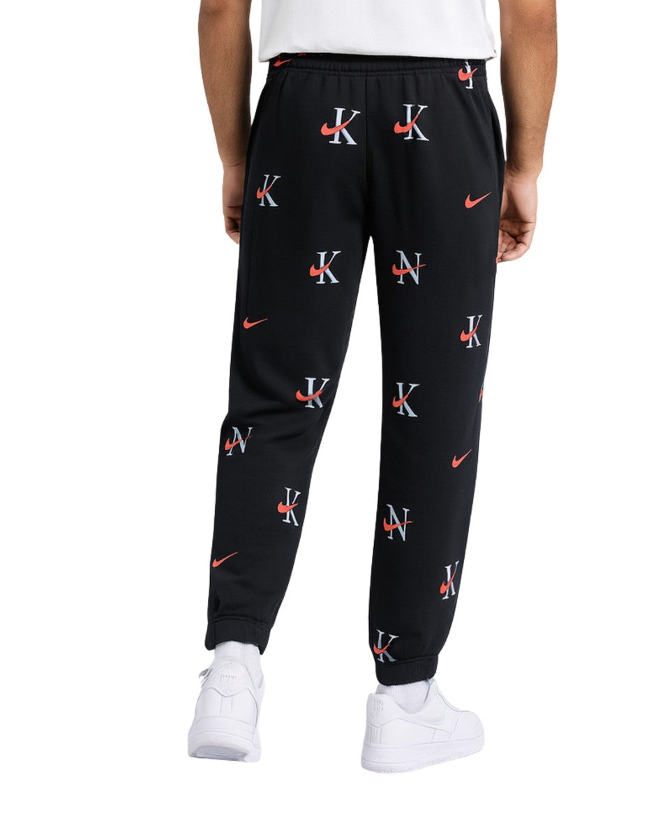 NIKE Men Allover Tonal Monogram Pattern Sport Pant