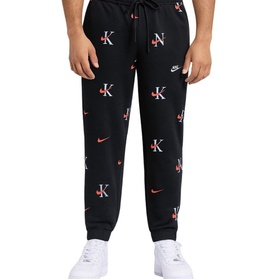 NIKE Men Allover Tonal Monogram Pattern Sport Pant