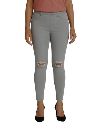 YSABEL MORA Women Rip Indigo Jeans