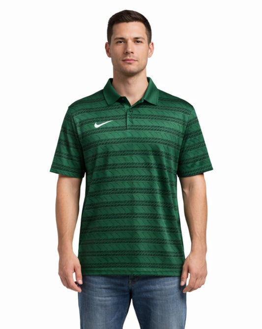 NIKE Men Stripe Sporty Polo Shirt