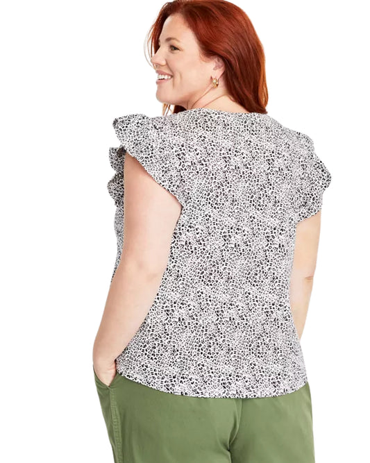 ON 34TH Women Flutter Sleeve Top