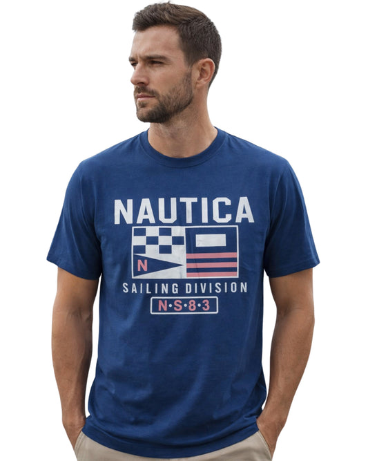 NAUTICA Men Designed Short Sleeve T-Shirt