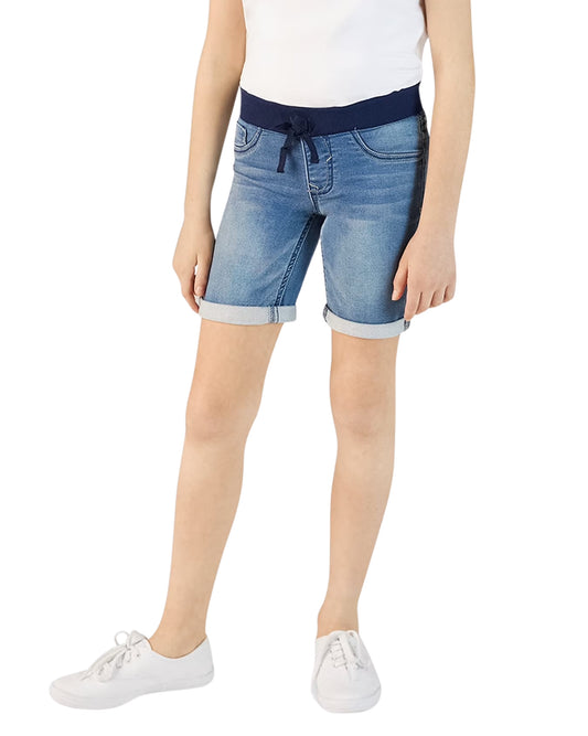 VIGOSS Girls Knit Waist Bermuda Jean Short