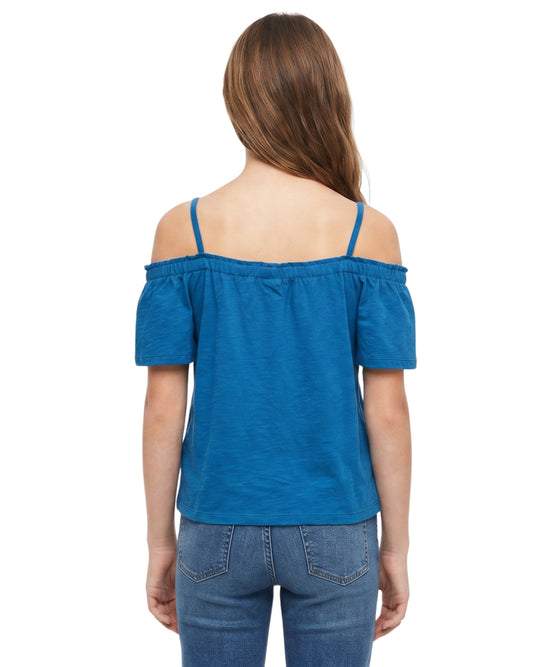 THERE ABOUTS Kids Girls Designed Sleeves T-Shirt