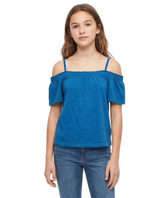THERE ABOUTS Kids Girls Designed Sleeves T-Shirt
