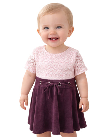 SWEET HEART ROSE Baby Girl Embroided Stylie Dress