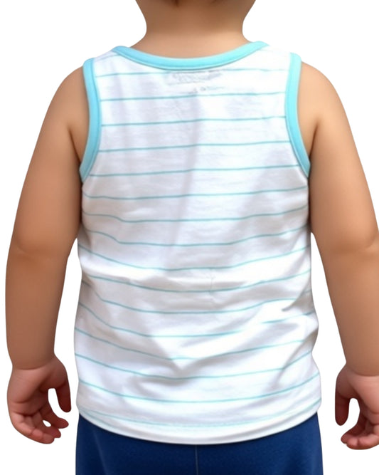 OKIE DOKIE Baby Girls Stripped Sleeveless T-Shirt