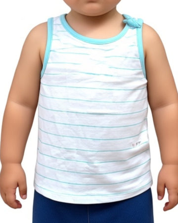 OKIE DOKIE Baby Girls Stripped Sleeveless T-Shirt
