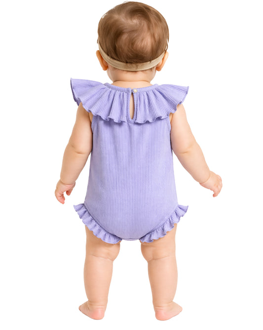 OKIE DOKIE Baby Girls Ruffled Sleeves Overall