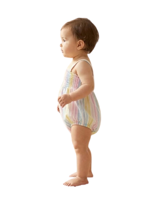 OKIE DOKIE Baby Girls Stripped Overall