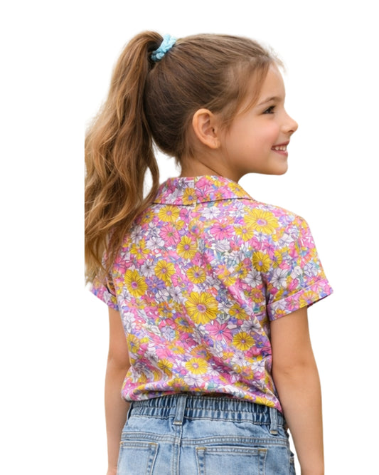 THERE ABOUTS Girls Floral Shirt