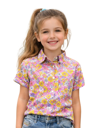 THERE ABOUTS Girls Floral Shirt
