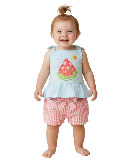 KIDS HEADQUARTERS Baby Girls Designed Set 2 Pcs