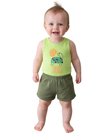OKIE DOKIE Baby Boys Turtle Set 2 Pcs