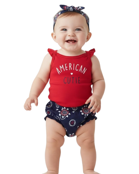 CARTER'S Baby Girls Designed Set 3 Pcs
