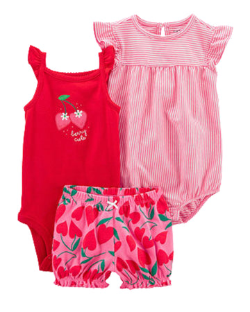 CARTER'S Baby Girls Designed Set 3 Pcs