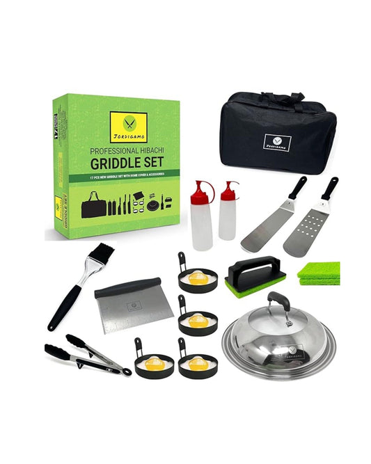 JORDIGAMO Professional Hibachi Griddle Set